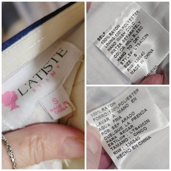 L’Atiste Striped Fringe Skirt Set w/ Bandeau Top & Back Slit – NWT – Size S - Picture 15 of 16